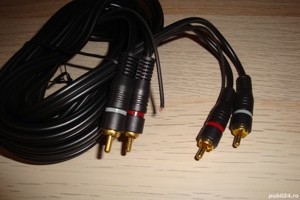 cablu audio stereo 2 rca la 2rca 5m fir remote auto transport inclus - imagine 3