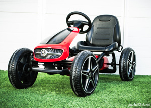 Masinuta cu pedale pentru copii, GO Kart Mercedes cu roti MOI RED
