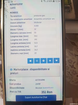 Amortizoare Monroe 16498 pentru Octavia 2 Superb 2 Caddy alltrack / 3  Vw golf 5 / 6 golf plus  - imagine 8