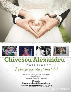 Fotograf-Videograf / Nunti / Botezuri / Cununie / Majorat etc.
