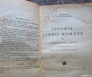 Istoria Limbii Romane, Al Rosetti, 1943 - imagine 7