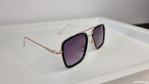 Ochelari de soare Dita Flight - Iron Man - Tony Stark - Rama aurie - Lentile violet - imagine 1