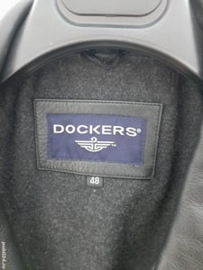 Geaca piele deosebita originala DOCKERS,noua,adusa SUA,marimea L(48)