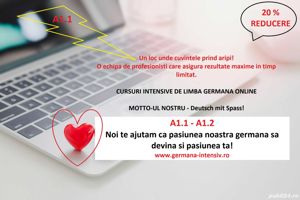 20% Reducere- Curs germana online intensiv si interactiv A1-C1 - imagine 2