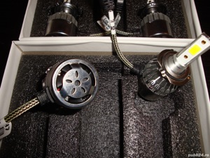 auto tunning led auto h7 headlight xenon 6500k 3800lm transport gratis - imagine 4
