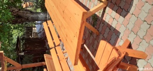 Mese, bănci, balansoare din lemn masiv  - imagine 5