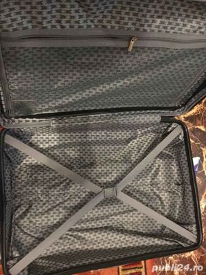 Geanta de voiaj cu roti (28cm x 44.5cm x 67cm) rosie - imagine 4