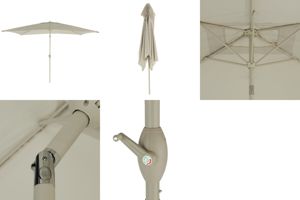 Vand Umbrela 300*200*250 cm, cu manivela, Crem, NOUA Pret 299 Lei