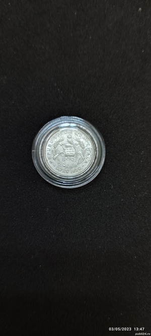 Moneda argint 5 Centavos, GUATEMALA, 1950 - imagine 4