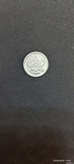 Moneda argint 5 Kopeki, RUSIA, 1892 - imagine 4