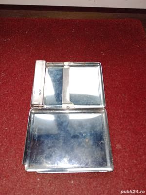 Tabachera port-tigaret anii '90 cu bricheta detasabila si reincarcabila - imagine 3