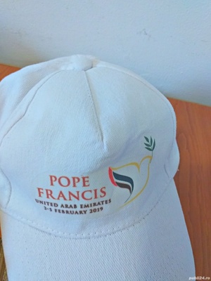 Sapca de colectie vizita Papa Francis in Emirate Arabe Unite feb.2019 - imagine 5