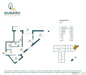 Apartament 3 camere cu CF nou direct de la dezvoltator strada Dunarii - imagine 2