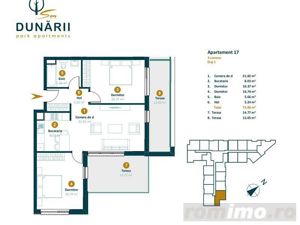 Apartament nou 3 camere direct de la dezvoltator strada Dunarii - imagine 2