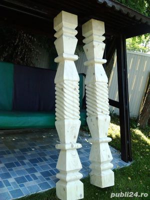 Stalpi sculptati din lemn,pentru terase,foisoare - imagine 5