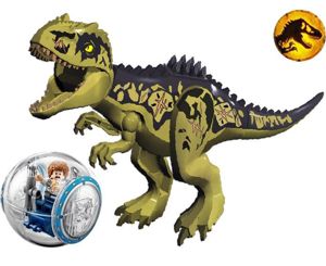 Dinozaur urias GIGANOTOSAURUS de 30 cm tip Lego Jurassic Dominion 2022