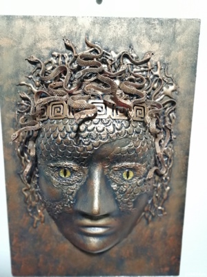 Transformarea Medusei mitologie greaca sculptura tablou 3d - imagine 6