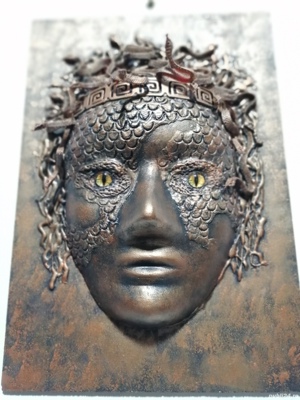 Transformarea Medusei mitologie greaca sculptura tablou 3d - imagine 3