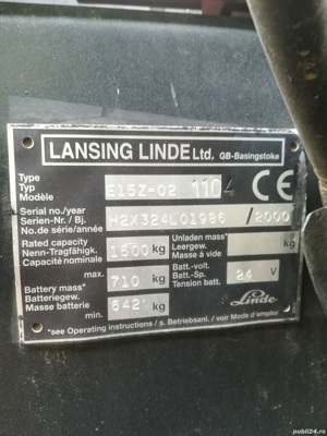 Vand electrostivuitor LINDE E15Z - imagine 5