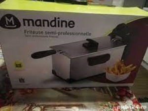 Vand Friteuza Mandine 2200 W, capacitate cuva 3 Litri, Inox, NOU, Pret 149 Lei - imagine 4