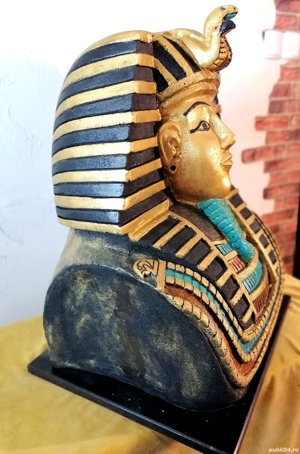 sculptura bust Tutankamon obiect decorativ - imagine 4