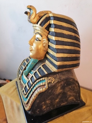 sculptura bust Tutankamon obiect decorativ - imagine 6