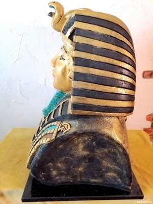 sculptura bust Tutankamon obiect decorativ - imagine 7