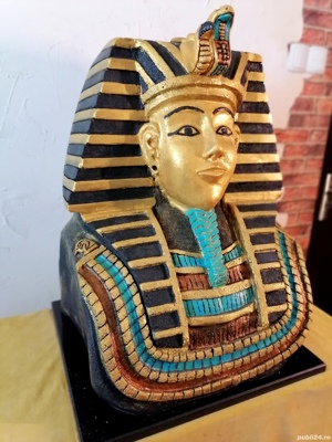 sculptura bust Tutankamon obiect decorativ - imagine 3