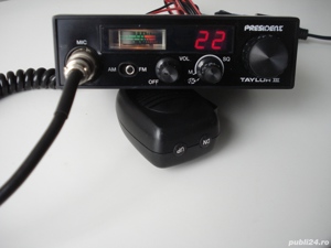 Statie CB President TAYLOR 3 cu ASC(Automatic Squelch Control) - imagine 3