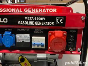 Generator Metallo META-8500W Curent 220V si 380V - imagine 2
