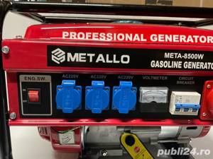 Generator Metallo META-8500W Curent 220V si 380V - imagine 3