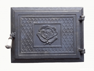 usa fonta cu geam pentru cuptor sau soba centrala, sticla, portita lata, rola  - imagine 2