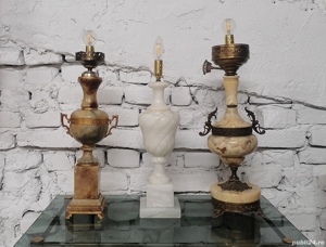 Veioze vechi din marmura / Lampi/ Lampadare