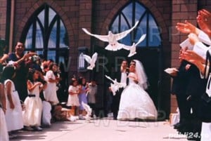 PORUMBEI FRUMOȘI ALBI EVENIMENTE NUNTI  - imagine 3