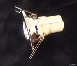 Spot incastrabil cu fasung E27 (normal) - crom