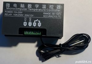 Termostat controler temperatura pt incalzire incubator oua pui gaina acvarii - imagine 2