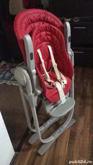 Scaun de masa Chicco Polly Magic Relax, Red Passion, 0luni+ - imagine 2