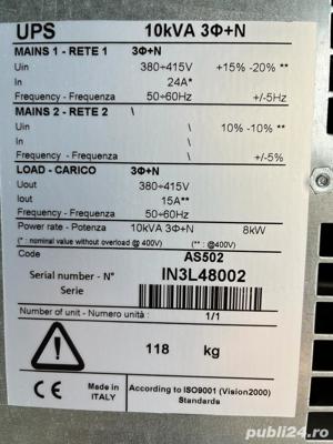 UPS Effekta Pegasus trifazat 10kWA - 8Kw - imagine 8