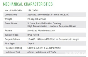Panouri fotovoltaice 455Wp JINKO Solar PERC mono BIFACIALE incl TVA 21% - imagine 2