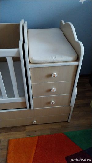 Patut Transformabil Silence cu leganare pastel - imagine 4