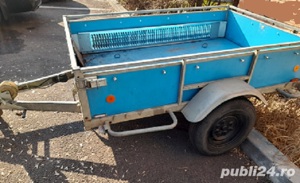Remorcă 750 kg, monoaxă, basculabilă, imnatriculata - imagine 3