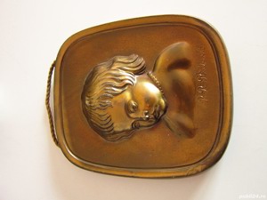 decoratiune placheta vintage chip de copil Rubens, Germania anii'60