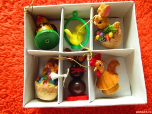 set vintage miniaturi pui si iepurasi dragalasi, Germania '90