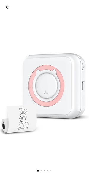 Mini imprimanta, Termic, Autoadeziv, Portabil