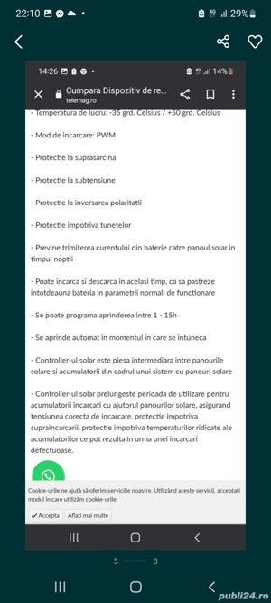 controler solar 30Amp