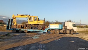 Transport utilaje cu trailer de 35 t