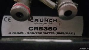 Pachet bass amplificator subwoofer Crunch CRB350 - PRET FIX - imagine 5