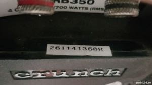 Pachet bass amplificator subwoofer Crunch CRB350 - PRET FIX - imagine 6