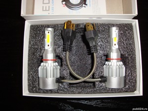 set led auto moto H4 faza lunga scurta 3800lm 36w 12v tansport gratuit - imagine 5