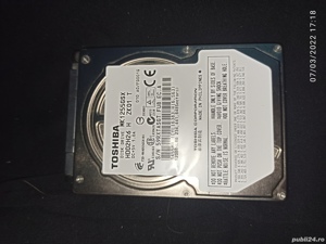 Hard Disk Toshiba 120Gb  Model: MK1255GSX Perfect functional, poze reale se vinde exact ca in poze  